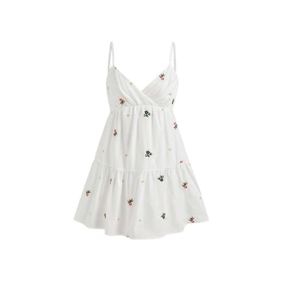 NWT Cider Floral Embroidered Mini Dress Medium - Picture 5 of 7